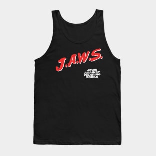 JAWS - Jews Against Wearing Socks Tank Top